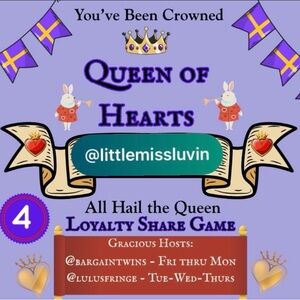 .
💜💜💜💜💜
THERE’S STILL 
TIME TO SHARE
THURSDAY’S
👑QUEEN👑
💜💜💜💜💜
PLS LIKE GAME 5